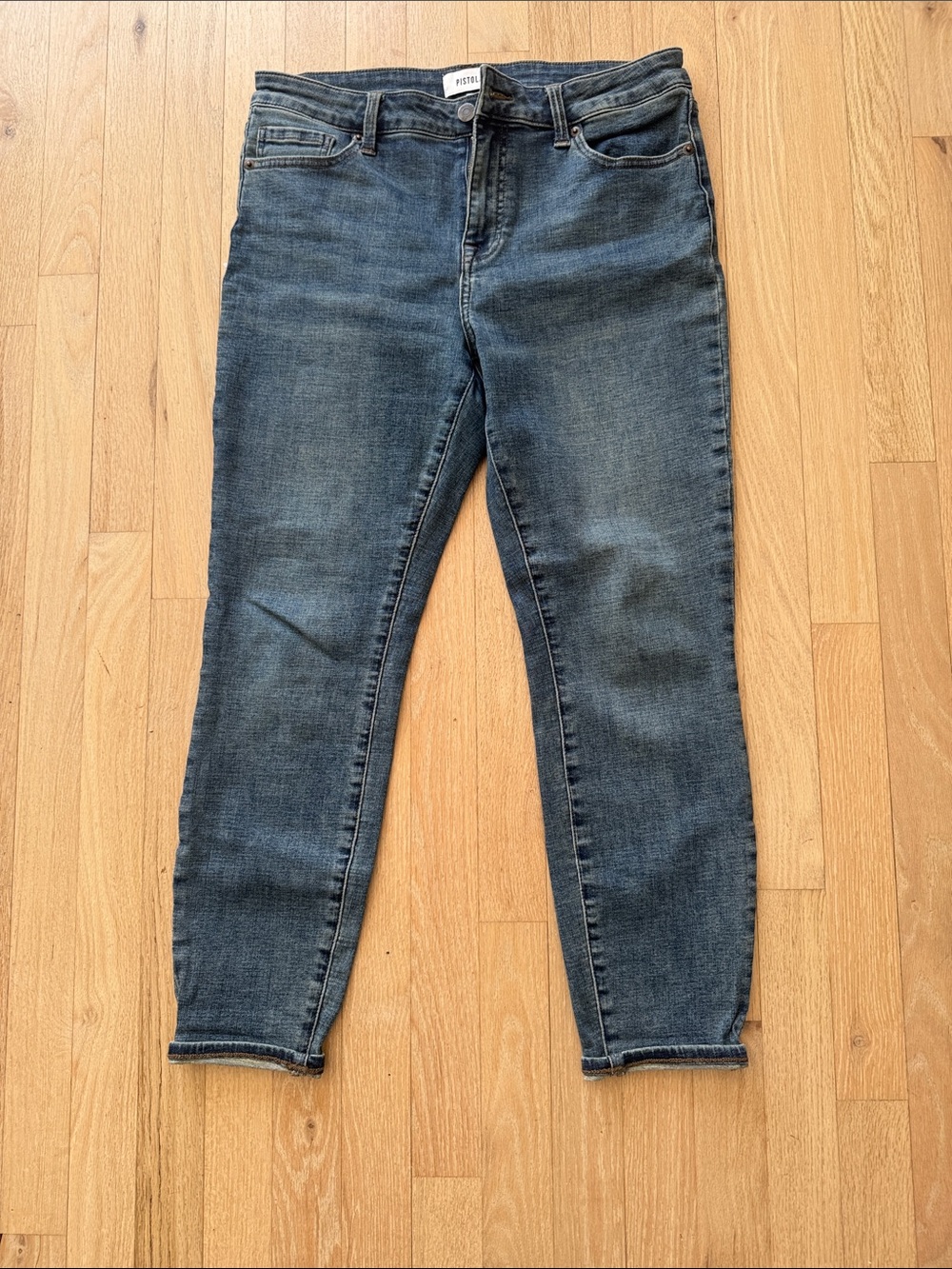 pistola Women's ankle Jeans in Faded Blue Wash